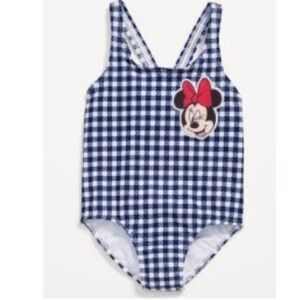 Old Navy Minnie Mouse Gingham One-Piece Swimsuit 5T